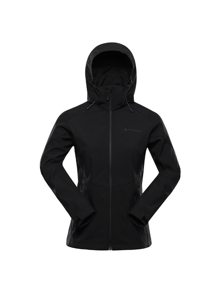 ALPINE PRO Ženska softshell jakna s membranom ALPINE PRO GEDERA black