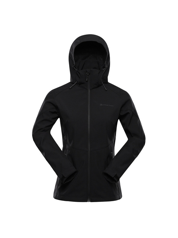 ALPINE PRO Ženska softshell jakna s membranom ALPINE PRO GEDERA black