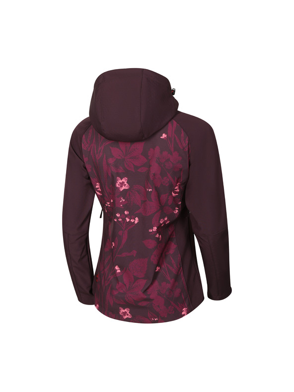 ALPINE PRO Ženska softshell jakna s membranom ALPINE PRO HOORA winetasting varianta pa