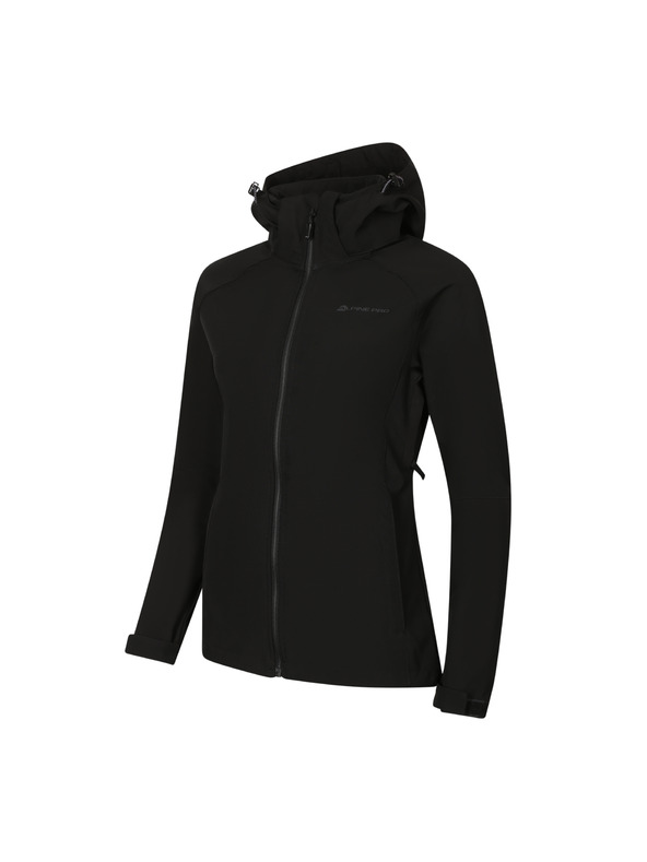 ALPINE PRO Ženska softshell jakna s membranom ALPINE PRO HOORA black