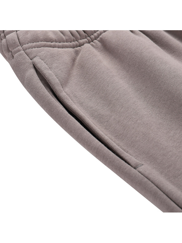 ALPINE PRO Ženske pamučne hlačice ALPINE PRO DAKKA driftwood