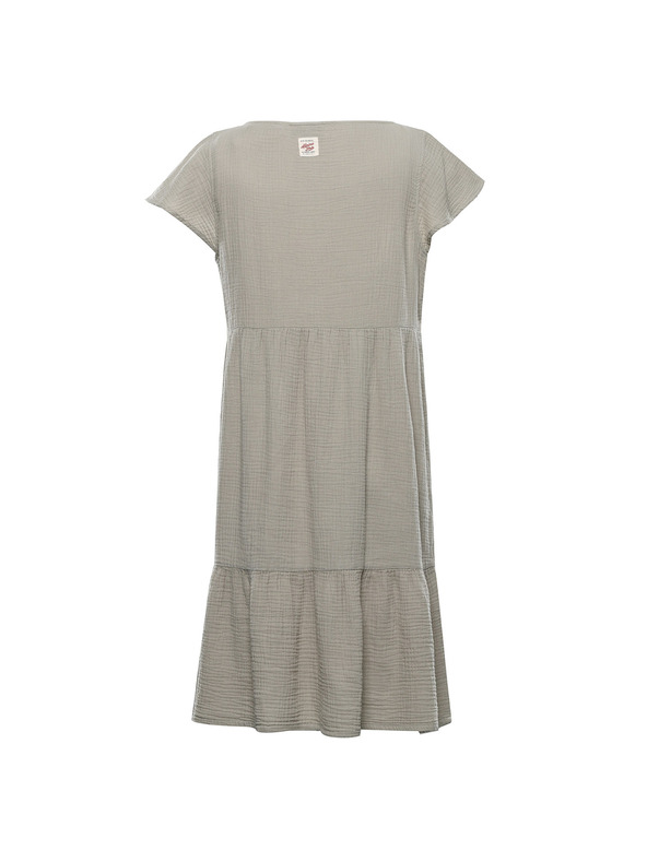 ALPINE PRO Ženska pamučna haljina ALPINE PRO AKESA abbey stone