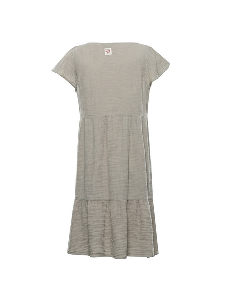 ALPINE PRO Ženska pamučna haljina ALPINE PRO AKESA abbey stone