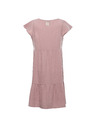 ALPINE PRO Ženska pamučna haljina ALPINE PRO AKESA pale mauve