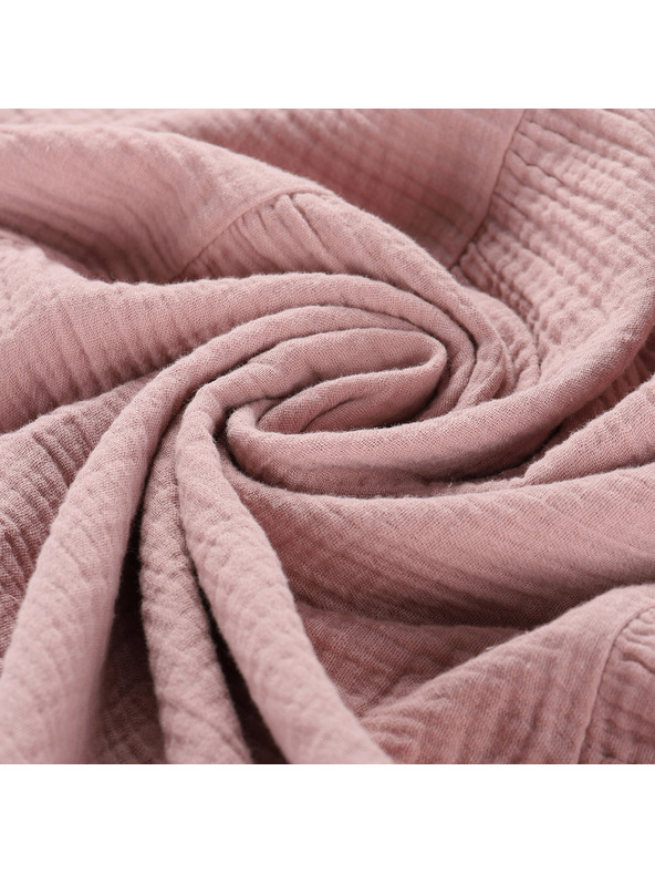 ALPINE PRO Ženska pamučna haljina ALPINE PRO AKESA pale mauve