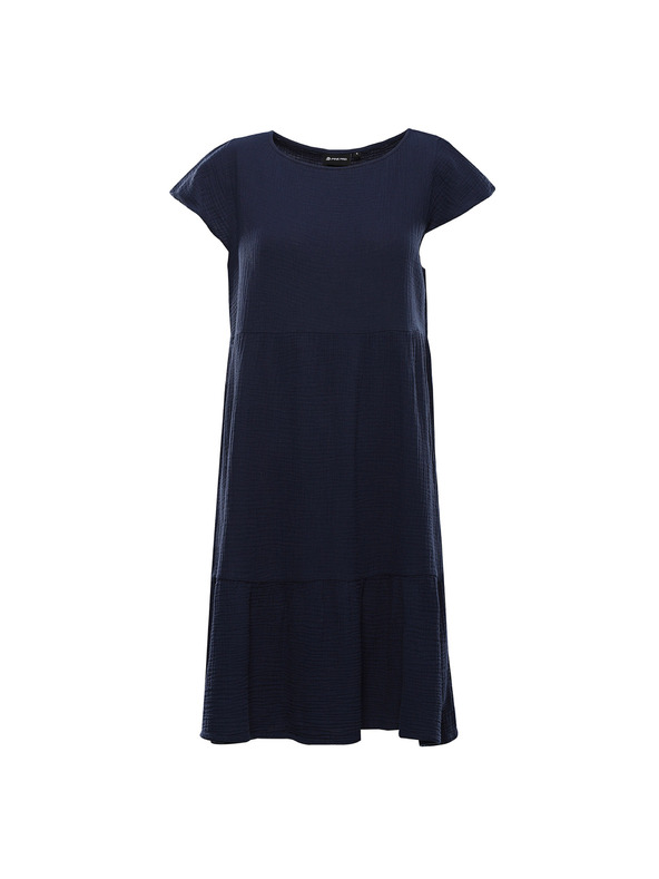 ALPINE PRO Ženska pamučna haljina ALPINE PRO AKESA moonlit ocean