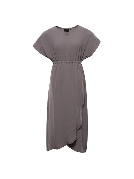 ALPINE PRO Ženske ljetne haljine ALPINE PRO URAMA driftwood