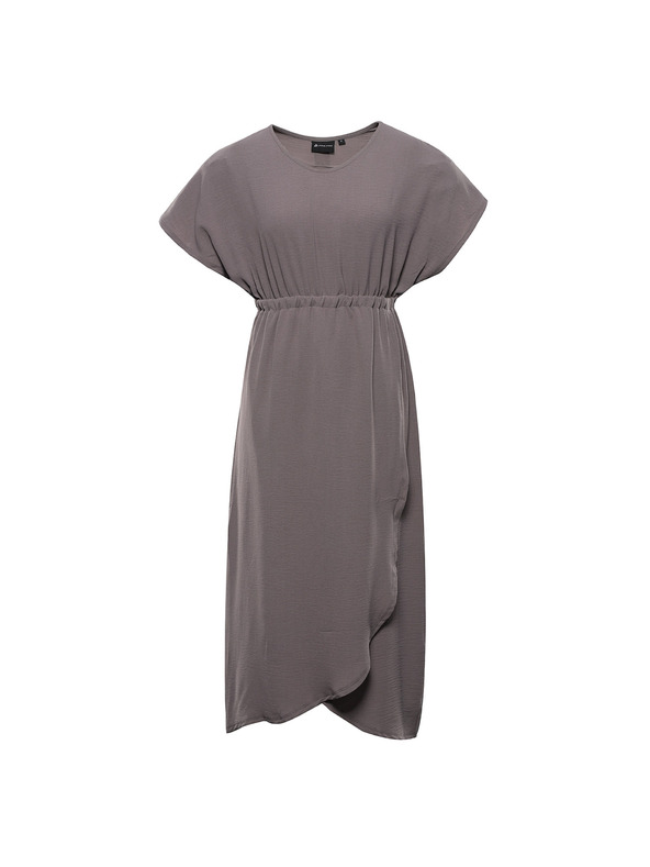 ALPINE PRO Ženske ljetne haljine ALPINE PRO URAMA driftwood