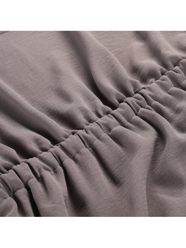 ALPINE PRO Ženske ljetne haljine ALPINE PRO URAMA driftwood