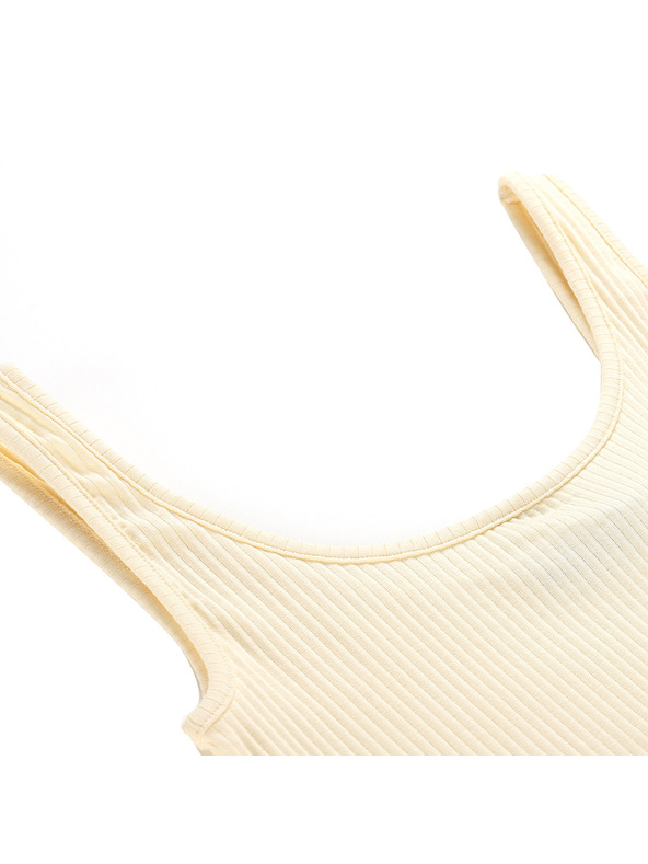 ALPINE PRO Ženska pamučna majica bez rukava ALPINE PRO OMINA cream