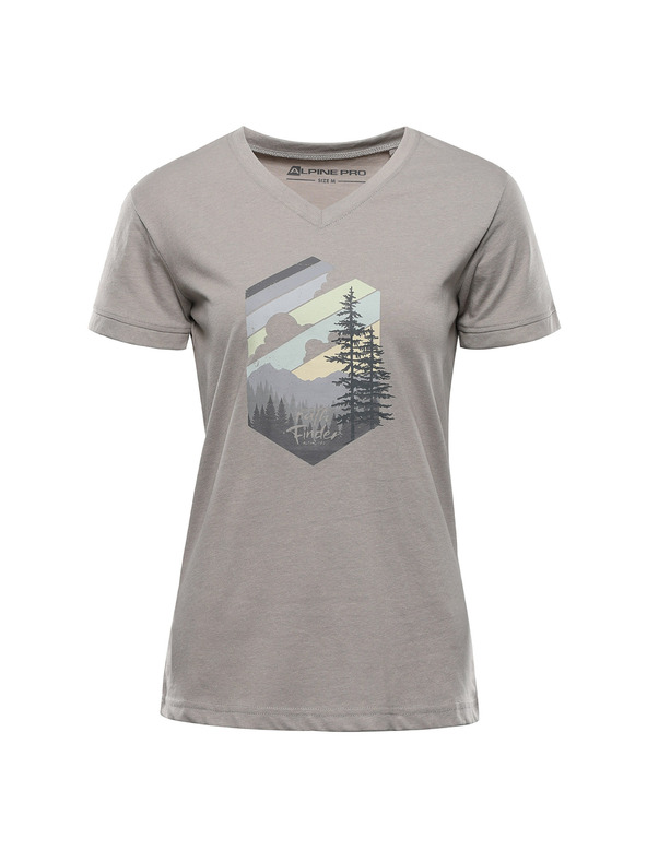 ALPINE PRO Ženska majica od materijala koji se ne gužva ALPINE PRO NOGERA dove varijanta pa