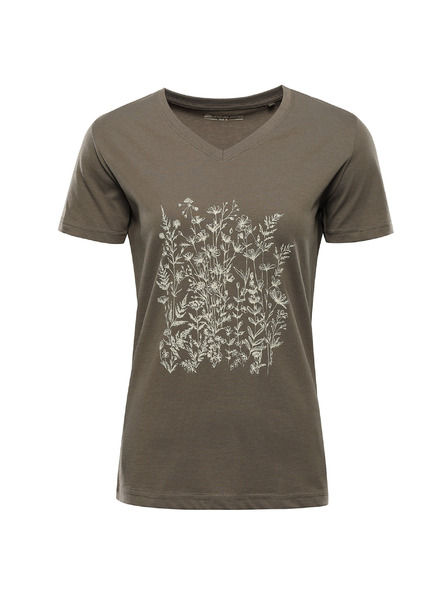 ALPINE PRO Ženska pamučna majica ALPINE PRO DORENA stone gray varijanta pa