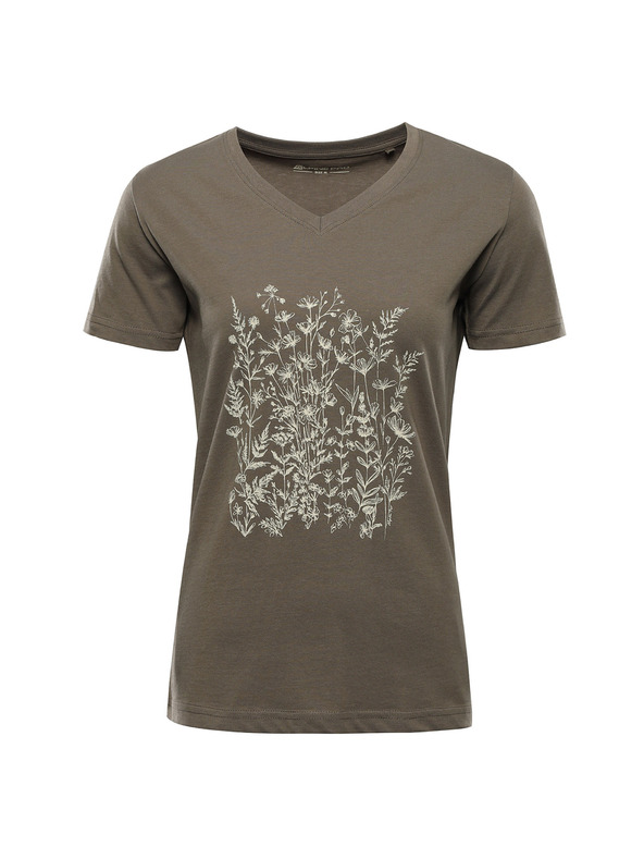 ALPINE PRO Ženska pamučna majica ALPINE PRO DORENA stone gray varijanta pa