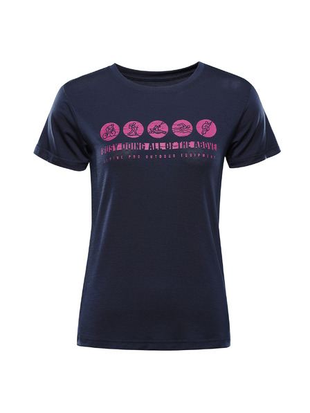 ALPINE PRO Ženska funkcionalna majica s antibakterijskom obradom ALPINE PRO LYORA moonlit ocean varijanta pa