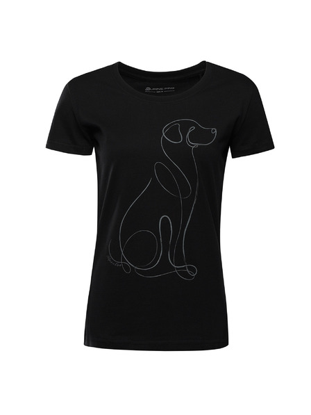 ALPINE PRO Ženska majica od organske pamuke ALPINE PRO TERMESA 3 black varijanta pe