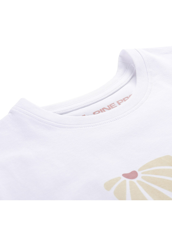 ALPINE PRO Ženska pamučna majica ALPINE PRO DORGA white varijanta pa