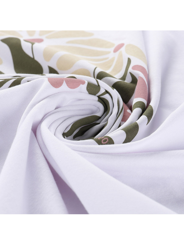 ALPINE PRO Ženska pamučna majica ALPINE PRO DORGA white varijanta pa