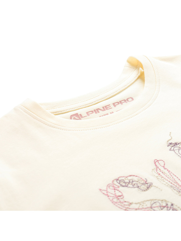 ALPINE PRO Ženska pamučna majica ALPINE PRO DORGA cream varijanta pb