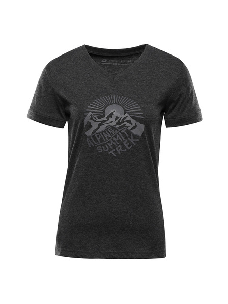 ALPINE PRO Ženska majica od materijala koji se ne gužva ALPINE PRO NOGERA black varijanta pb