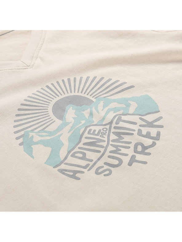 ALPINE PRO Ženska majica od materijala koji se ne gužva ALPINE PRO NOGERA wood ash varijanta pb