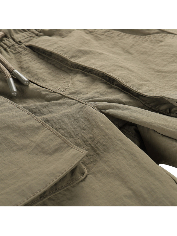 ALPINE PRO Dječje slobodno-vremenske hlače s gumicom ALPINE PRO NOVERO stone gray