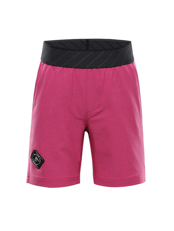ALPINE PRO Dječje brzosuhe kratke hlače s cool dry ALPINE PRO ZAMBO 3 fuchsia red