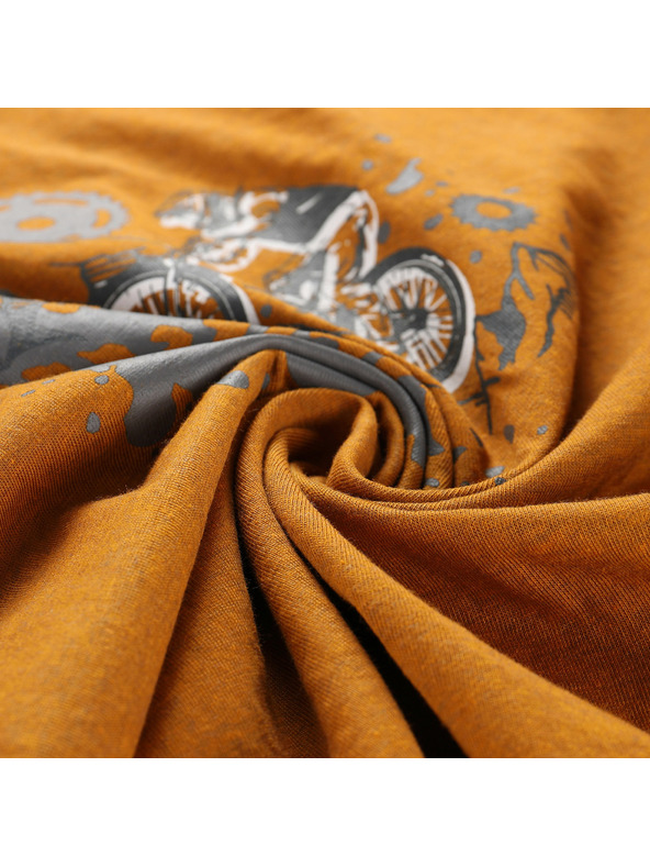 ALPINE PRO Dječja majica od negnječivog materijala ALPINE PRO BIGERO 2 golden oak varijanta pd