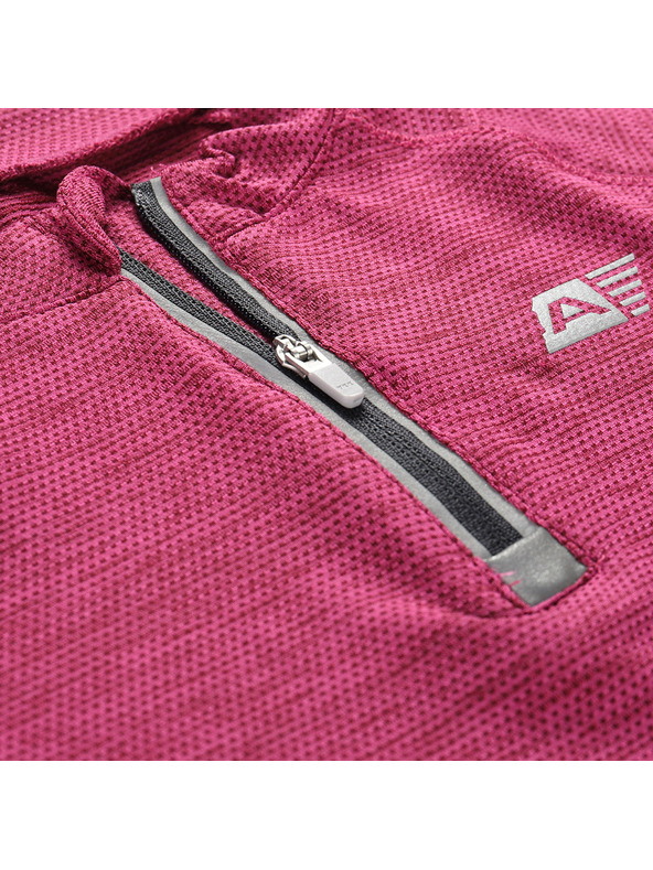 ALPINE PRO Dječja brzo sušeća ciklističku majica ALPINE PRO LATTERO 2 fuchsia red
