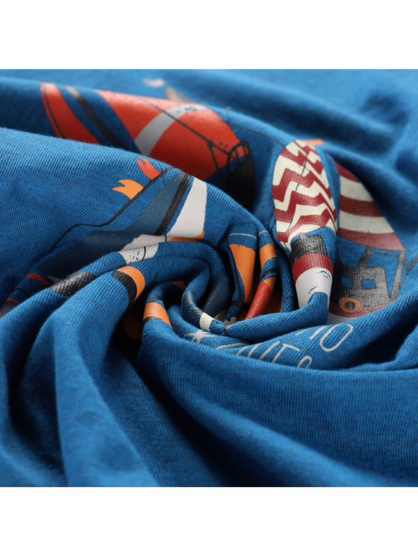 ALPINE PRO Dječja majica od materijala koji se ne gužva ALPINE PRO BIGERO 2 moonlit ocean varijanta pb