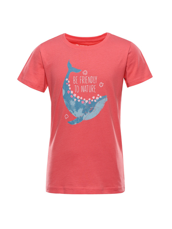 ALPINE PRO Dječja majica od organske pamuke ALPINE PRO TERMESO 2 calypso coral varijanta pd