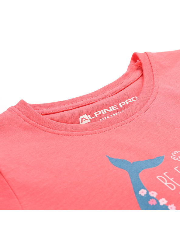 ALPINE PRO Dječja majica od organske pamuke ALPINE PRO TERMESO 2 calypso coral varijanta pd