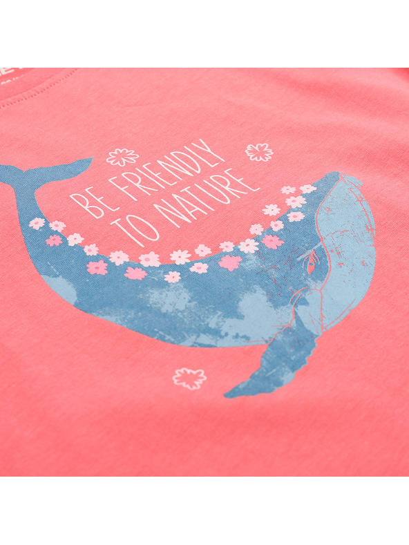 ALPINE PRO Dječja majica od organske pamuke ALPINE PRO TERMESO 2 calypso coral varijanta pd