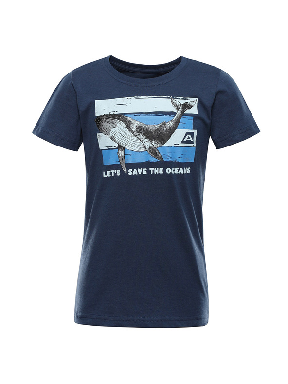 ALPINE PRO Dječja majica od organske pamuke ALPINE PRO TERMESO 2 blue wing teal varijanta pc