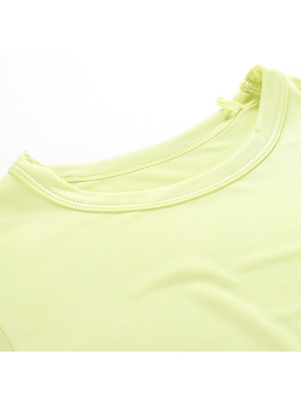 ALPINE PRO Dječja brzo sušeća majica ALPINE PRO BASIKO luminary green