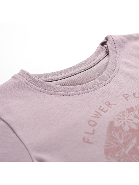 ALPINE PRO Dječja majica od organske pamuke ALPINE PRO TERMESO 2 quail varijanta pb