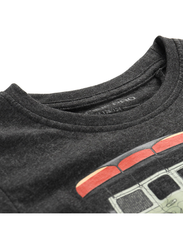 ALPINE PRO Dječja majica od negnječivog materijala ALPINE PRO BIGERO 2 black varijanta pa