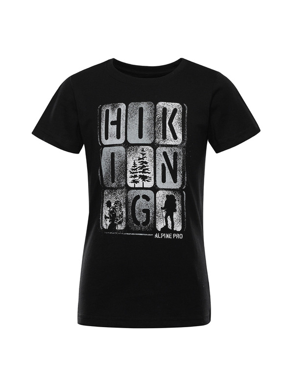 ALPINE PRO Dječja majica od organske pamuke ALPINE PRO TERMESO 2 black varijanta pe