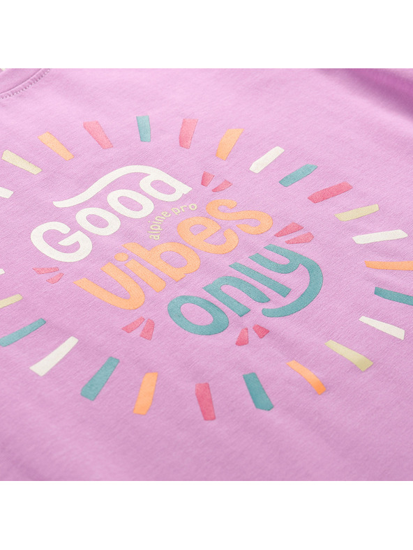 ALPINE PRO Dječja pamučna majica ALPINE PRO DORGO first bloom varijanta pa