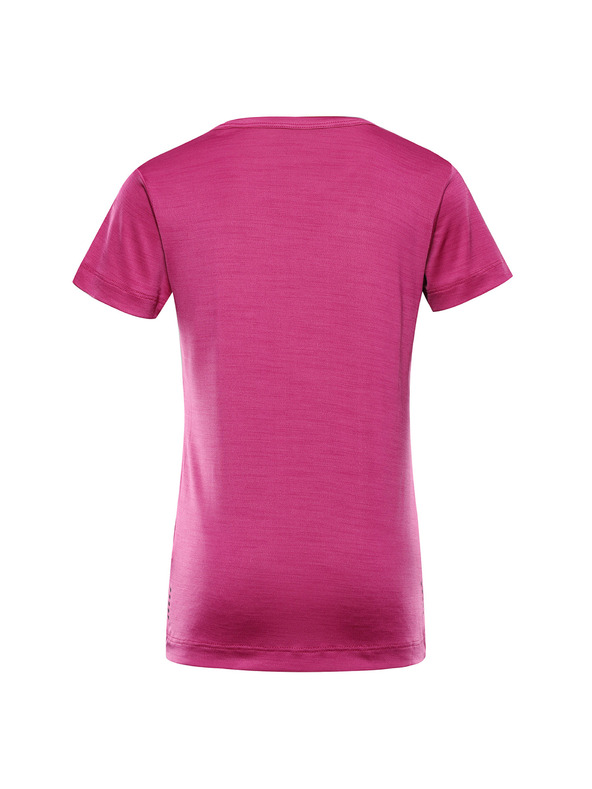ALPINE PRO Dječja brzo sušeća majica ALPINE PRO BASIKO fuchsia red