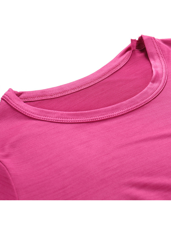 ALPINE PRO Dječja brzo sušeća majica ALPINE PRO BASIKO fuchsia red