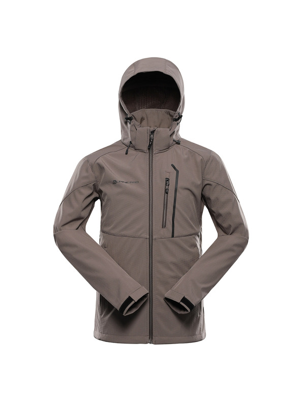 ALPINE PRO Muška softshell jakna s membranom ALPINE PRO HOOR 2 driftwood