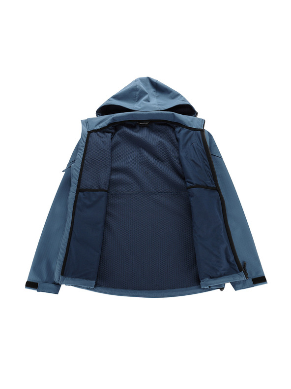 ALPINE PRO Muška softshell jakna s membranom ALPINE PRO HOOR 2 dk.metal blue