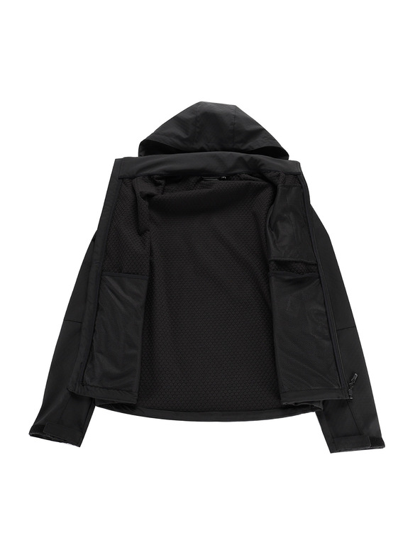 ALPINE PRO Muška softshell jakna s membranom ALPINE PRO HOOR black