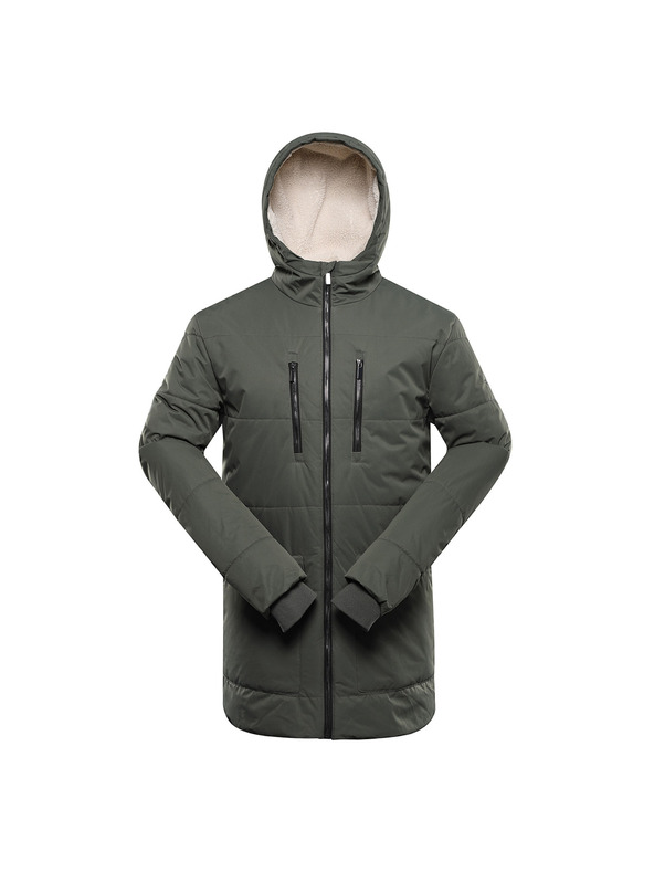 ALPINE PRO Muška dulja zimska jakna s membranom ptx ALPINE PRO COLWEL petrol