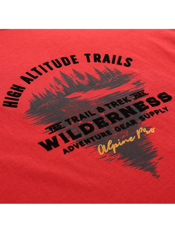 ALPINE PRO Muška pamučna majica ALPINE PRO DOMEN cardinal varijanta pc