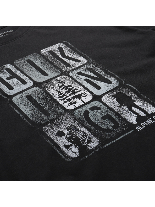 ALPINE PRO Muška brzosušeća majica s cool dry ALPINE PRO BOLEN 2 crna verzija pa