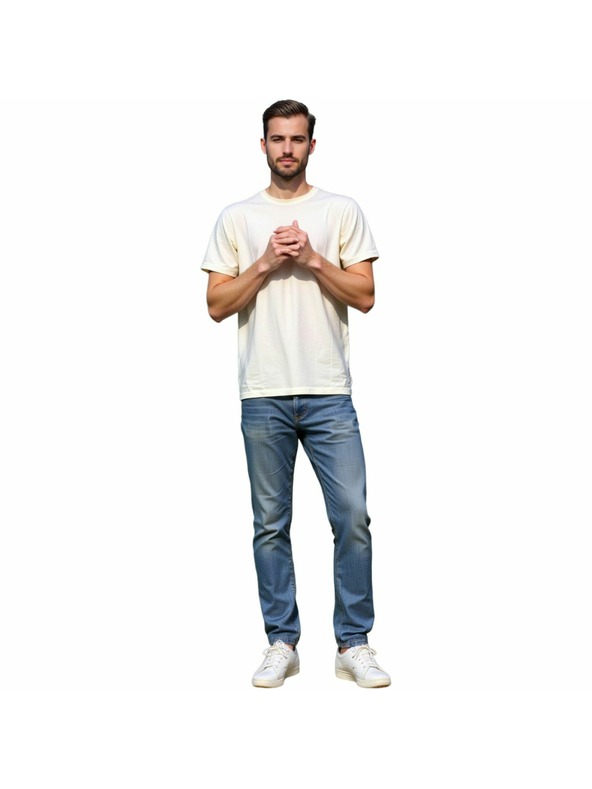 ALPINE PRO Muška pamučna majica ALPINE PRO DORG cream varijanta pd