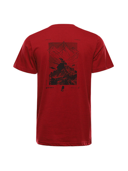 ALPINE PRO Muška majica od materijala koji se ne gužva ALPINE PRO NOGER cardinal varijanta pb