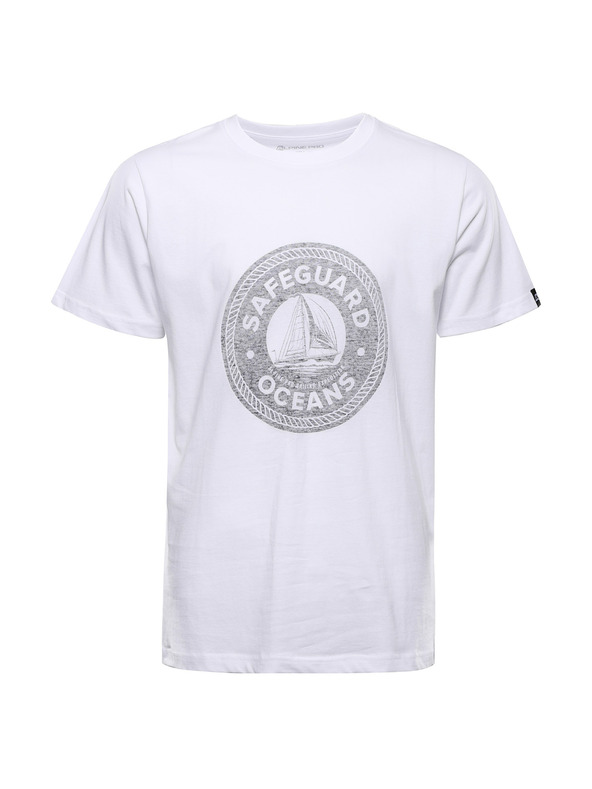 ALPINE PRO Muška pamučna majica ALPINE PRO DOMEN white varijanta pa