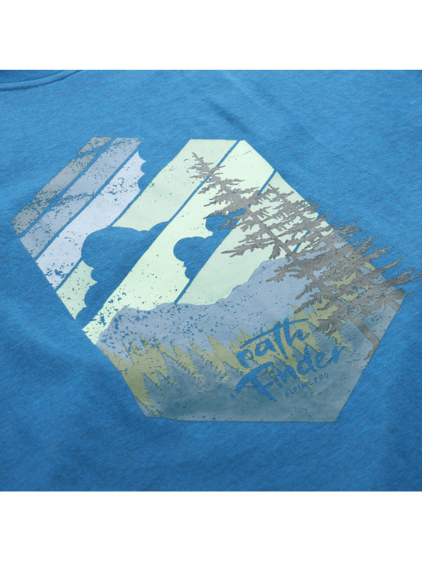 ALPINE PRO Muška majica od materijala koji se ne gužva ALPINE PRO NOGER moonlit ocean varijanta pa